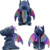 Hot La compagnie de la peluche Peluche dragon noir au ventre brillant