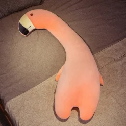 New La compagnie de la peluche Peluche géante flamand au long cou Rose