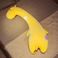 La compagnie de la peluche Peluche géante girafe au long cou Jaune