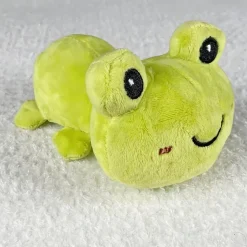 La compagnie de la peluche Peluche grenouille verte douce enfant câline et ludique