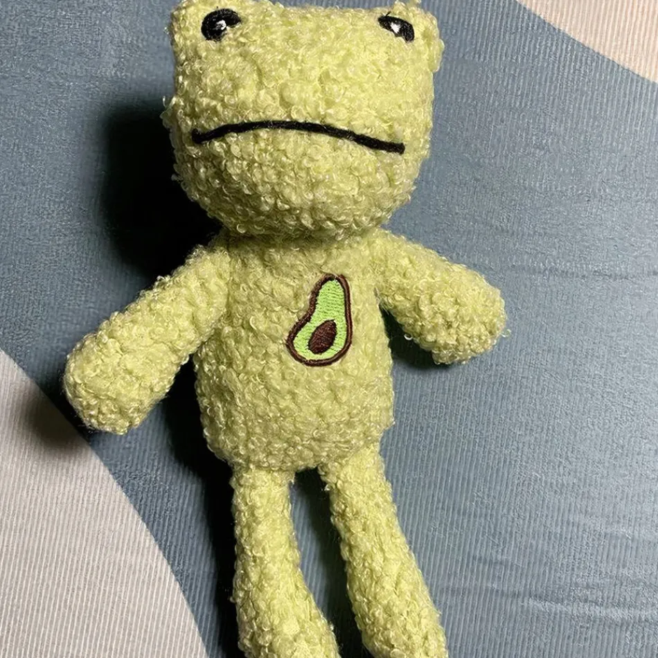 Clearance La compagnie de la peluche Peluche grenouille verte avocat douce et câline enfant
