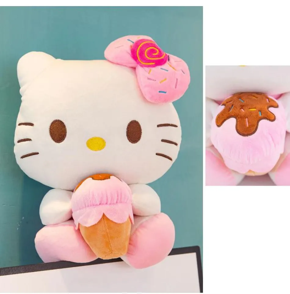 Outlet La compagnie de la peluche Peluche Hello Kitty douce gourmandise estivale