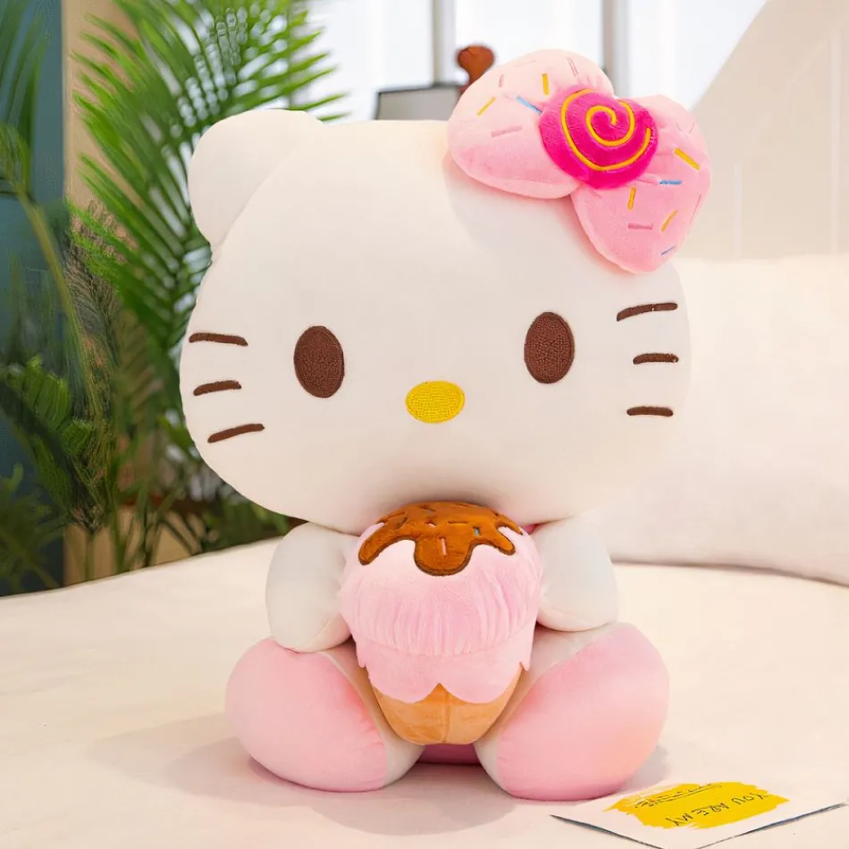 Outlet La compagnie de la peluche Peluche Hello Kitty douce gourmandise estivale