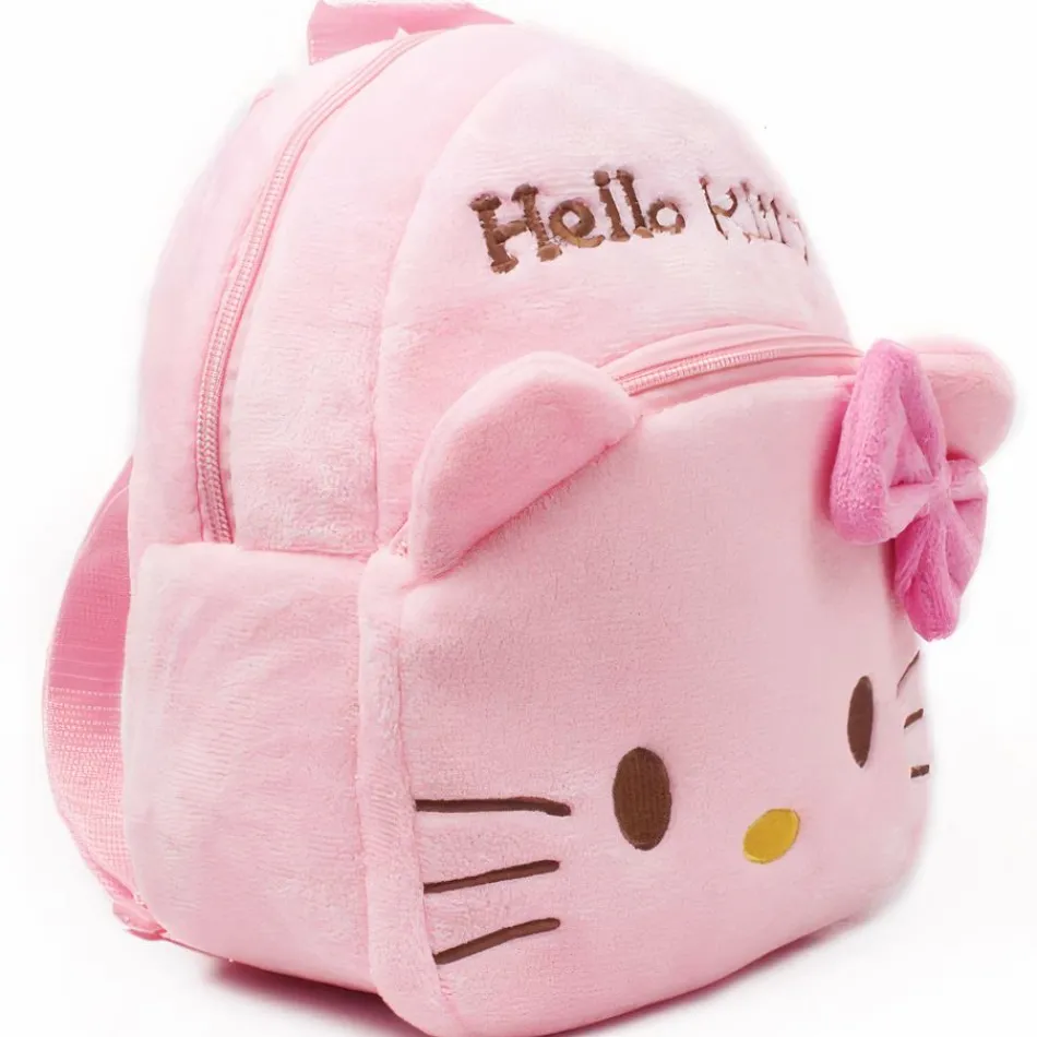 Sale La compagnie de la peluche Peluche Hello Kitty sac à dos rose doux kawaii enfant