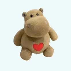 Sale La compagnie de la peluche Peluche hippopotame tendre cœur doux enfant câlin