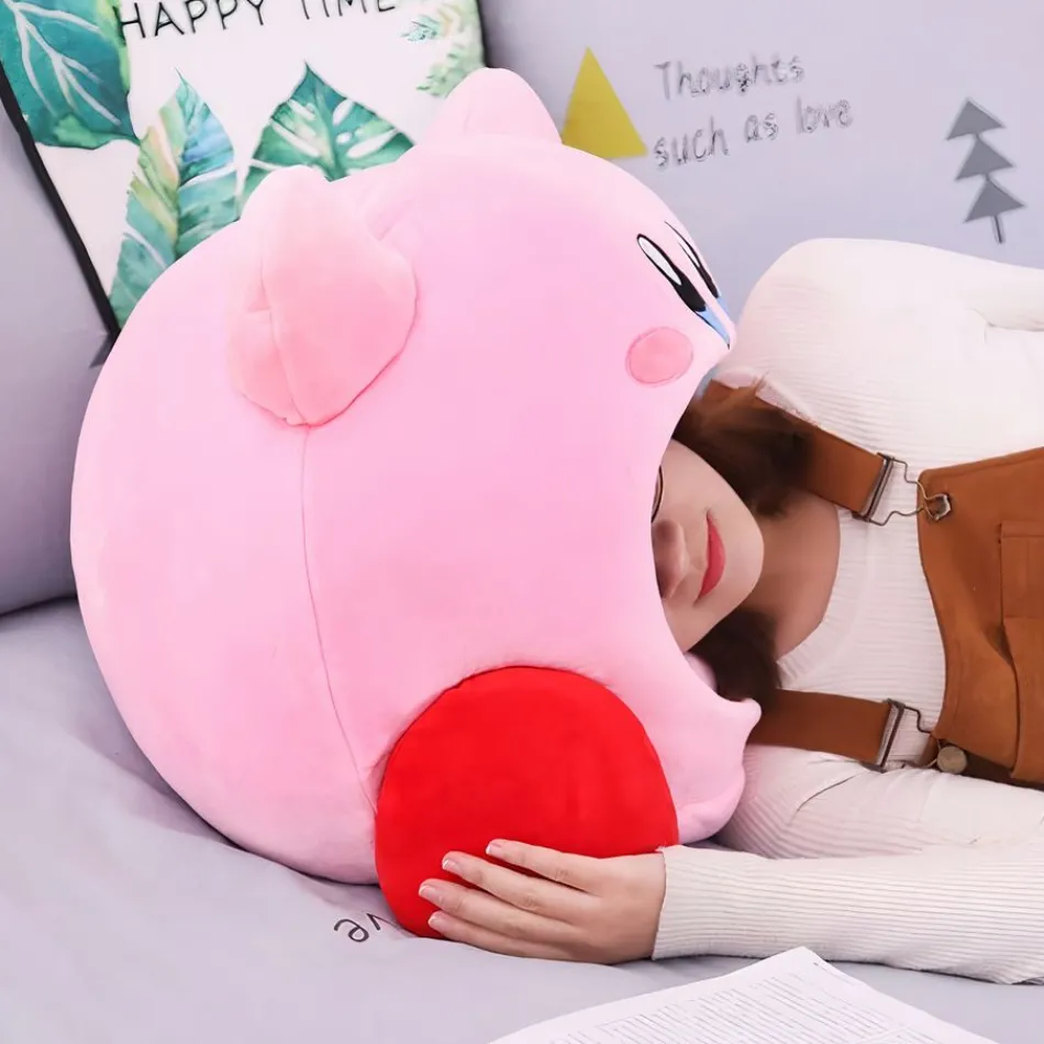 Outlet La compagnie de la peluche Peluche Kirby bouche ouverte douceur chambre enfant