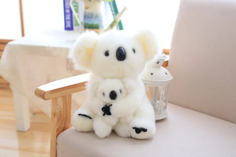 New La compagnie de la peluche Peluche koala avec son bébé