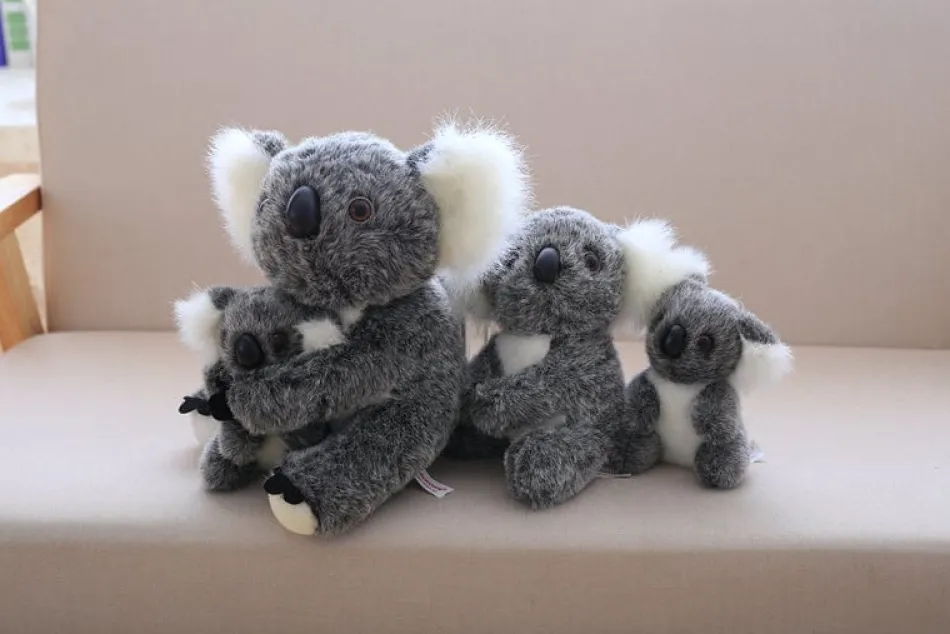 New La compagnie de la peluche Peluche koala avec son bébé