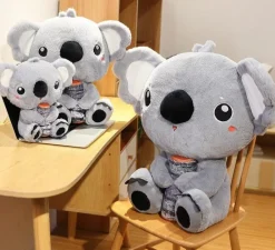 Clearance La compagnie de la peluche Peluche koala gris avec un gros nez