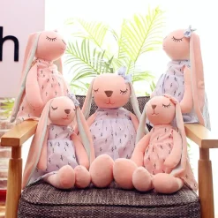 Sale La compagnie de la peluche Peluche lapin aux longues oreilles