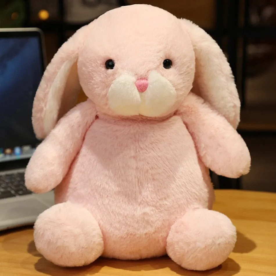 New La compagnie de la peluche Peluche lapin bébé tout doux