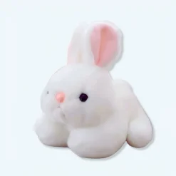 New La compagnie de la peluche Peluche lapin blanc câlin douceur enfant chambre