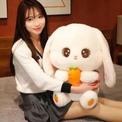 Outlet La compagnie de la peluche Peluche lapin doux câlin enfant carotte amusante