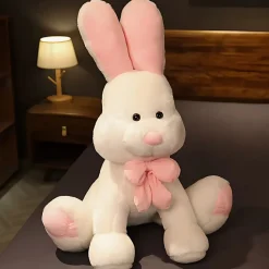 Discount La compagnie de la peluche Peluche lapin géant blanc doux câlin enfant chambre