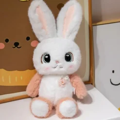 La compagnie de la peluche Peluche lapin kawaii ultra-douce pour câlins enfants
