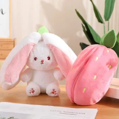 La compagnie de la peluche Peluche lapin qui se transforme