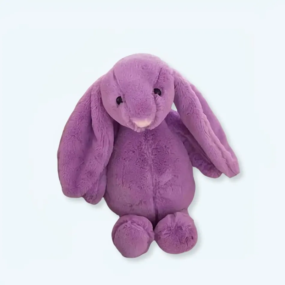 Sale La compagnie de la peluche Peluche lapin violet doux Kawaii câlin enfant