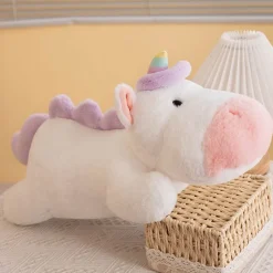 Discount La compagnie de la peluche Peluche licorne blanche à câlins