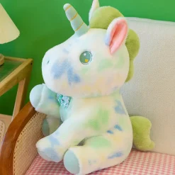 Sale La compagnie de la peluche Peluche licorne douce pastel et arc en ciel