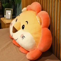 Hot La compagnie de la peluche Peluche lion coussin orange