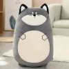 New La compagnie de la peluche Peluche loup squishmallow gris et neutre