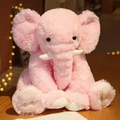 Online La compagnie de la peluche Peluche éléphant poilu aux petites défenses