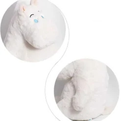 Outlet La compagnie de la peluche Peluche oreiller hippopotame blanc doux confort maison