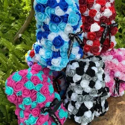 Best La compagnie de la peluche Peluche ourson en rose bicolore Saint-Valentin