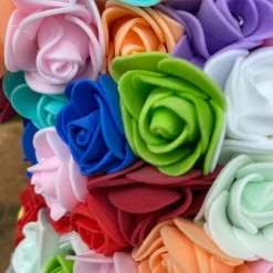 Best La compagnie de la peluche Peluche ourson en rose bicolore Saint-Valentin