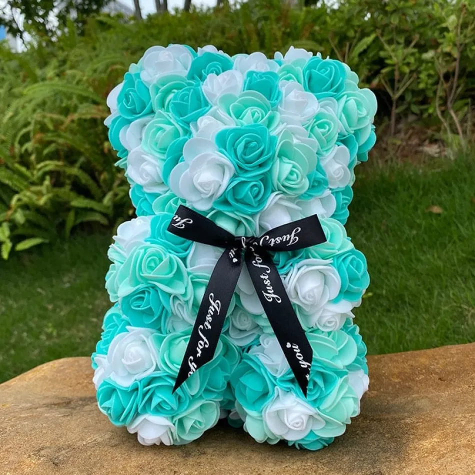 Best La compagnie de la peluche Peluche ourson en rose bicolore Saint-Valentin