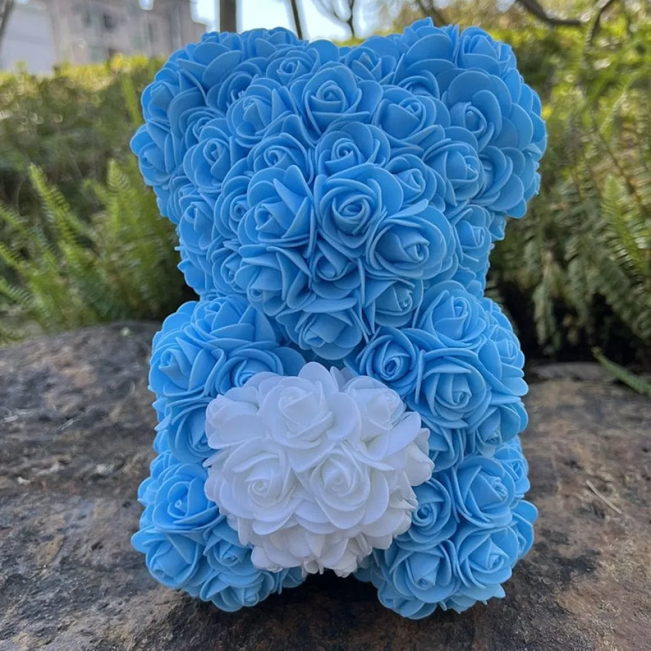 Best La compagnie de la peluche Peluche ourson en rose bicolore Saint-Valentin