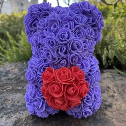 Best La compagnie de la peluche Peluche ourson en rose bicolore Saint-Valentin