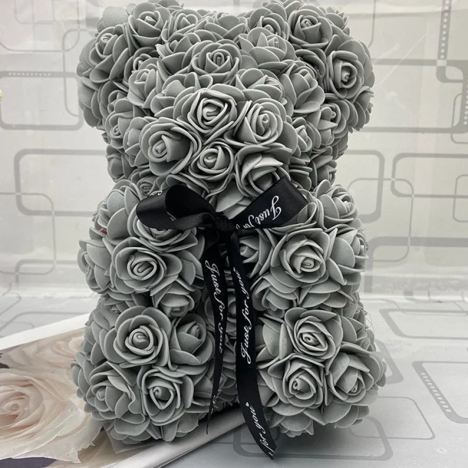 Best La compagnie de la peluche Peluche ourson en rose bicolore Saint-Valentin