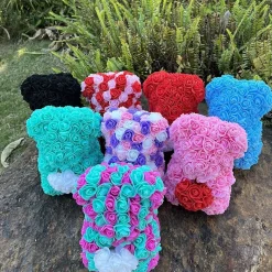 Hot La compagnie de la peluche Peluche ourson en rose cœur bicolore Saint-Valentin