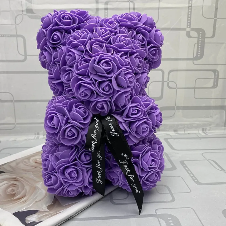 Best La compagnie de la peluche Peluche ourson en rose Saint-Valentin