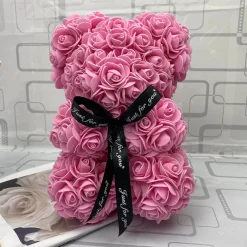 Best La compagnie de la peluche Peluche ourson en rose Saint-Valentin