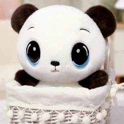 La compagnie de la peluche Peluche panda aux grands yeux bleus