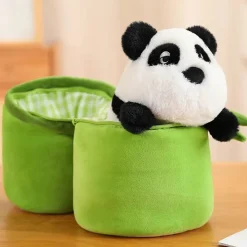 Online La compagnie de la peluche Peluche panda mignonne et son bambou