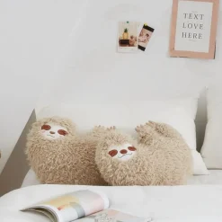 Best La compagnie de la peluche Peluche paresseux cœur enfant doux confortable câlin