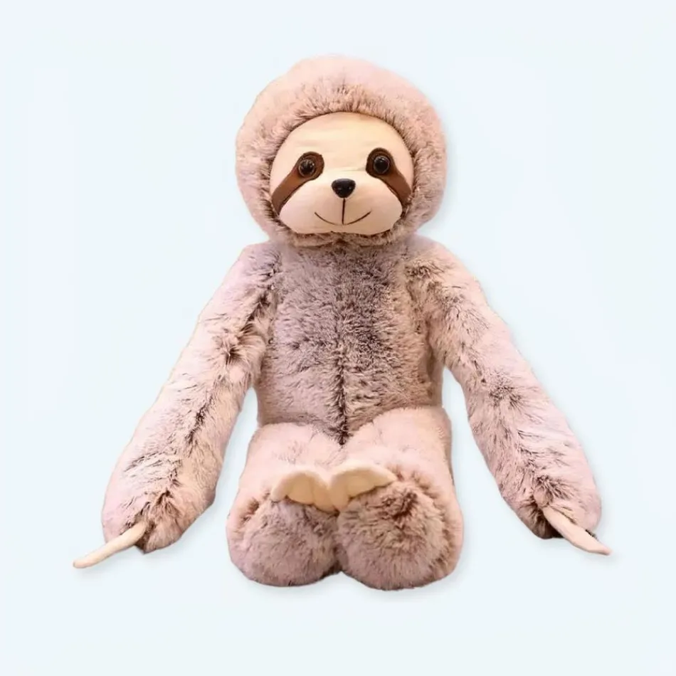 Clearance La compagnie de la peluche Peluche paresseux doux enfant réaliste câlin jungle