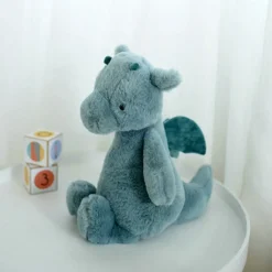 New La compagnie de la peluche Peluche petit dragon bleu