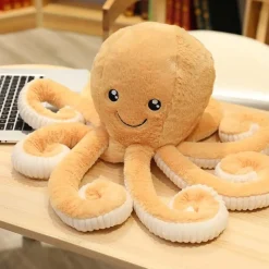 La compagnie de la peluche Peluche pieuvre contente et colorée