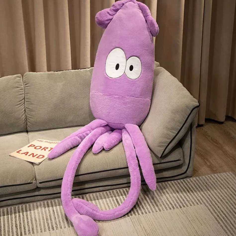 New La compagnie de la peluche Peluche pieuvre géante aux gros yeux