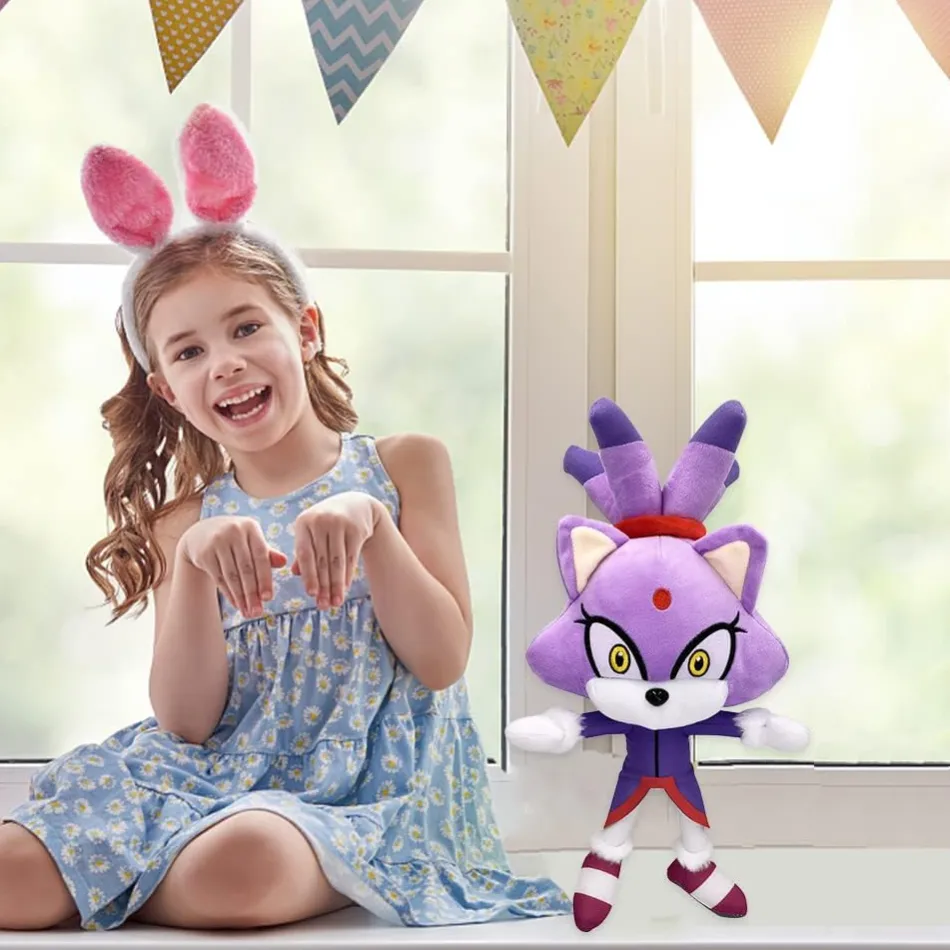 Clearance La compagnie de la peluche Peluche princesse Blaze chat doux Sonic câlin enfant