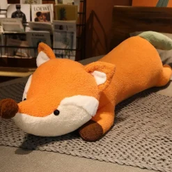 Discount La compagnie de la peluche Peluche renard géant roux au gros museau