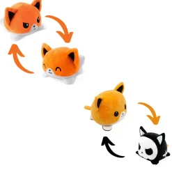 Best La compagnie de la peluche Peluche renard réversible