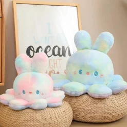 Clearance La compagnie de la peluche Peluche réversible aux grandes oreilles douce et coloré