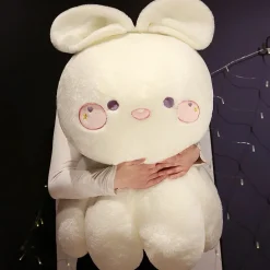 Clearance La compagnie de la peluche Peluche réversible lapin blanc