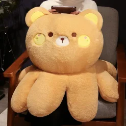 La compagnie de la peluche Peluche réversible ourson brun