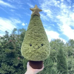 New La compagnie de la peluche Peluche sapin de noël avec son étoile